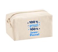Trousse Multifonction 100% Génial 100% Jean-Pascal - Multi-Purpose Case - Idée Trousse Multifonction Cadeau Anniversaire Fête Original Famille Travail Départ Collègue Retraite Noël.