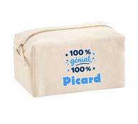Trousse Multifonction 100% Génial 100% Picard - Multi-Purpose Case - Idée Trousse Multifonction Cadeau Anniversaire Fête Original Famille Travail Départ Collègue Retraite Noël.