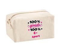Trousse Multifonction 100% Géniale 100% E-Sport - Multi-Purpose Case - Idée Trousse Multifonction Cadeau Anniversaire Fête Original Famille Travail Départ Collègue Retraite Noël.
