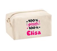 Trousse Multifonction 100% Géniale 100% Elisa - Multi-Purpose Case - Idée Trousse Multifonction Cadeau Anniversaire Fête Original Famille Travail Départ Collègue Retraite Noël.