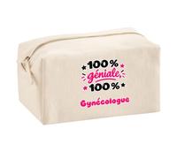 Trousse Multifonction 100% Géniale 100% Gynecologue - Multi-Purpose Case - Idée Trousse Multifonction Cadeau Anniversaire Fête Original Famille Travail Départ Collègue Retraite Noël.