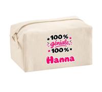 Trousse Multifonction 100% Géniale 100% Hanna - Multi-Purpose Case - Idée Trousse Multifonction Cadeau Anniversaire Fête Original Famille Travail Départ Collègue Retraite Noël.