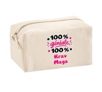Trousse Multifonction 100% Géniale 100% Krav Maga - Multi-Purpose Case - Idée Trousse Multifonction Cadeau Anniversaire Fête Original Famille Travail Départ Collègue Retraite Noël.