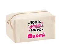 Trousse Multifonction 100% Géniale 100% Naomi - Multi-Purpose Case - Idée Trousse Multifonction Cadeau Anniversaire Fête Original Famille Travail Départ Collègue Retraite Noël.