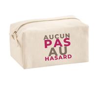 Trousse Multifonction Aucun Pas au Hasard - Multi-Purpose Case - Idée Trousse Multifonction Cadeau Anniversaire Fête Original Famille Travail Départ Collègue Retraite Noël. - Marron&Rouge - 1