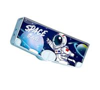 Trousse multifonction avec taille-crayon, règle, gomme, ruban de doigt, ciseaux, fournitures scolaires pour enfants, trousse à crayons double couche, Star Sailing