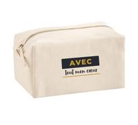 Trousse Multifonction avec Tout Mon Cœur - Multi-Purpose Case - Idée Trousse Multifonction Cadeau Anniversaire Fête Original Famille Travail Départ Collègue Retraite Noël. - Bleu&Jaune - 4
