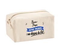 Trousse Multifonction Beau-Papa Depuis Toujours au Dessus du Lot - Multi-Purpose Case - Idée Trousse Multifonction Cadeau Anniversaire Fête Original Famille Travail Départ Collègue Retraite Noël.