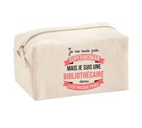 Trousse Multifonction Bibliothécaire Super-Héros Femme | Trousse Scolaire Maquillage Idée Cadeau Collègue Noël Anniversaire | pour Fournitures Scolaires et de Bureau