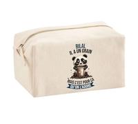 Trousse Multifonction Bilal Panda Grain | Trousse Scolaire Fournitures Bureau Maquillage Idée Cadeau Collègue Noël Anniversaire