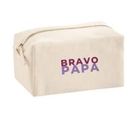 Trousse Multifonction Bravo Papa - Multi-Purpose Case - Idée Trousse Multifonction Cadeau Anniversaire Fête Original Famille Travail Départ Collègue Retraite Noël. - Violet&Violet - 1