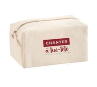 Trousse Multifonction Chanter A Tue-Tete - Multi-Purpose Case - Idée Trousse Multifonction Cadeau Anniversaire Fête Original Famille Travail Départ Collègue Retraite Noël. - Bordeaux&Gris - 4