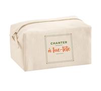 Trousse Multifonction Chanter A Tue-Tete - Multi-Purpose Case - Idée Trousse Multifonction Cadeau Anniversaire Fête Original Famille Travail Départ Collègue Retraite Noël. - Kaki&Orange - 3