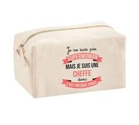 Trousse Multifonction Cheffe Super-Héros Femme | Trousse Scolaire Maquillage Idée Cadeau Collègue Noël Anniversaire | pour Fournitures Scolaires et de Bureau
