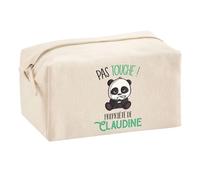 Trousse Multifonction Claudine Pas Touche Panda | Trousse Scolaire Maquillage Idée Cadeau Collègue Noël Anniversaire | Trousse pour Fournitures Scolaires et de Bureau