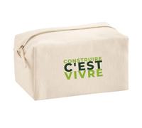 Trousse Multifonction Construire Cest Vivre - Multi-Purpose Case - Idée Trousse Multifonction Cadeau Anniversaire Fête Original Famille Travail Départ Collègue Retraite Noël. - Vert - 1