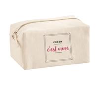 Trousse Multifonction Creer Cest Vivre - Multi-Purpose Case - Idée Trousse Multifonction Cadeau Anniversaire Fête Original Famille Travail Départ Collègue Retraite Noël. - Bleu&Rose - 3