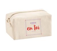 Trousse Multifonction Crois en Toi - Multi-Purpose Case - Idée Trousse Multifonction Cadeau Anniversaire Fête Original Famille Travail Départ Collègue Retraite Noël. - Violet&Rouge - 3