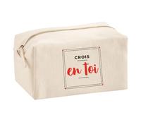 Trousse Multifonction Crois en Toi - Multi-Purpose Case - Idée Trousse Multifonction Cadeau Anniversaire Fête Original Famille Travail Départ Collègue Retraite Noël. - Noir&Rouge - 3