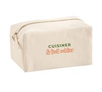 Trousse Multifonction Cuisiner Tout Oublier - Multi-Purpose Case - Idée Trousse Multifonction Cadeau Anniversaire Fête Original Famille Travail Départ Collègue Retraite Noël. - Kaki&Orange - 2