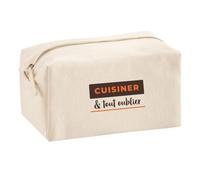 Trousse Multifonction Cuisiner Tout Oublier - Multi-Purpose Case - Idée Trousse Multifonction Cadeau Anniversaire Fête Original Famille Travail Départ Collègue Retraite Noël. - Marron&Orange - 4