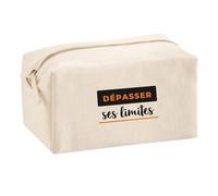 Trousse Multifonction Depasser Ses Limites - Multi-Purpose Case - Idée Trousse Multifonction Cadeau Anniversaire Fête Original Famille Travail Départ Collègue Retraite Noël. - Noir&Orange - 4