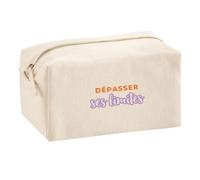 Trousse Multifonction Depasser Ses Limites - Multi-Purpose Case - Idée Trousse Multifonction Cadeau Anniversaire Fête Original Famille Travail Départ Collègue Retraite Noël. - Orange&Violet - 2