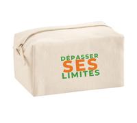 Trousse Multifonction Depasser Ses Limites - Multi-Purpose Case - Idée Trousse Multifonction Cadeau Anniversaire Fête Original Famille Travail Départ Collègue Retraite Noël. - Vert&Orange - 1