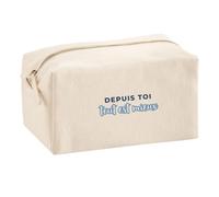 Trousse Multifonction Depuis Toi Tout Est Mieux - Multi-Purpose Case - Idée Trousse Multifonction Cadeau Anniversaire Fête Original Famille Travail Départ Collègue Retraite Noël. - Bleu&Bleu - 2
