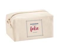 Trousse Multifonction Derniere Folie - Multi-Purpose Case - Idée Trousse Multifonction Cadeau Anniversaire Fête Original Famille Travail Départ Collègue Retraite Noël. - Bordeaux&Bleu - 3