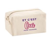 Trousse Multifonction Et C'est Oui pour Toujours - Multi-Purpose Case - Idée Trousse Multifonction Cadeau Anniversaire Fête Original Famille Travail Départ Collègue Retraite Noël. - Violet&Rouge - 2