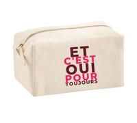 Trousse Multifonction Et C'est Oui pour Toujours - Multi-Purpose Case - Idée Trousse Multifonction Cadeau Anniversaire Fête Original Famille Travail Départ Collègue Retraite Noël. - Bordeaux&Rose - 1