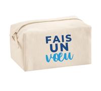 Trousse Multifonction Fais Un Vœu - Multi-Purpose Case - Idée Trousse Multifonction Cadeau Anniversaire Fête Original Famille Travail Départ Collègue Retraite Noël. - Bleu