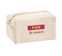Trousse Multifonction Fier de Cuisiner - Multi-Purpose Case - Idée Trousse Multifonction Cadeau Anniversaire Fête Original Famille Travail Départ Collègue Retraite Noël. - Bordeaux&Jaune - 4-0350