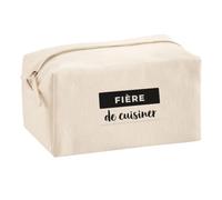 Trousse Multifonction Fiere de Cuisiner - Multi-Purpose Case - Idée Trousse Multifonction Cadeau Anniversaire Fête Original Famille Travail Départ Collègue Retraite Noël. - Noir&Gris - 4