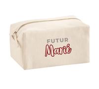 Trousse Multifonction Futur Marie - Multi-Purpose Case - Idée Trousse Multifonction Cadeau Anniversaire Fête Original Famille Travail Départ Collègue Retraite Noël. - Gris&Bordeaux - 2