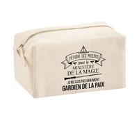 Trousse Multifonction Gardien de la Paix Ministère de la Magie | Trousse Scolaire Maquillage Idée Cadeau Collègue Noël Anniversaire | Trousse pour Fournitures Scolaires et de Bureau