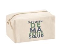 Trousse Multifonction Gardien de ma Petite Sœur - Multi-Purpose Case - Idée Trousse Multifonction Cadeau Anniversaire Fête Original Famille Travail Départ Collègue Retraite Noël. - Gris&Vert - 1