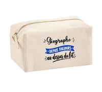 Trousse Multifonction Geographe Depuis Toujours au Dessus du Lot - Multi-Purpose Case - Idée Trousse Multifonction Cadeau Anniversaire Fête Original Famille Travail Départ Collègue Retraite Noël.