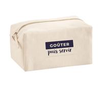 Trousse Multifonction Gouter Puis Servir - Multi-Purpose Case - Idée Trousse Multifonction Cadeau Anniversaire Fête Original Famille Travail Départ Collègue Retraite Noël. - Bleu&Gris - 4