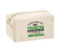 Trousse Multifonction J'Ai Peut-être l'air de t'écouter mais dans ma tête Je Pense qu'à Mon Football J'Ai Peut-être l'air de t'écouter mais Je ne Pense qu'à - Activité