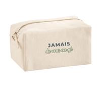 Trousse Multifonction Jamais de Vrai Conge - Multi-Purpose Case - Idée Trousse Multifonction Cadeau Anniversaire Fête Original Famille Travail Départ Collègue Retraite Noël. - Gris&Vert - 2