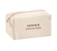 Trousse Multifonction Jamais sans Mon Tapis - Multi-Purpose Case - Idée Trousse Multifonction Cadeau Anniversaire Fête Original Famille Travail Départ Collègue Retraite Noël. - Gris&Rose - 2