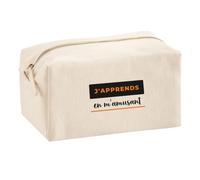 Trousse Multifonction Japprends en Mamusant - Multi-Purpose Case - Idée Trousse Multifonction Cadeau Anniversaire Fête Original Famille Travail Départ Collègue Retraite Noël. - Noir&Orange - 4