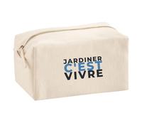Trousse Multifonction Jardiner Cest Vivre - Multi-Purpose Case - Idée Trousse Multifonction Cadeau Anniversaire Fête Original Famille Travail Départ Collègue Retraite Noël. - Bleu&Bleu - 1