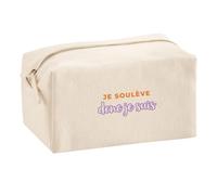 Trousse Multifonction Je Souleve Donc Je suis - Multi-Purpose Case - Idée Trousse Multifonction Cadeau Anniversaire Fête Original Famille Travail Départ Collègue Retraite Noël. - Orange&Violet - 2