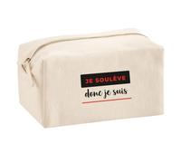 Trousse Multifonction Je Souleve Donc Je suis - Multi-Purpose Case - Idée Trousse Multifonction Cadeau Anniversaire Fête Original Famille Travail Départ Collègue Retraite Noël. - Noir&Rouge - 4