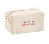 Trousse Multifonction Jeune Papa Extraordinaire - Multi-Purpose Case - Idée Trousse Multifonction Cadeau Anniversaire Fête Original Famille Travail Départ Collègue Retraite Noël. - Gris&Rose - 2