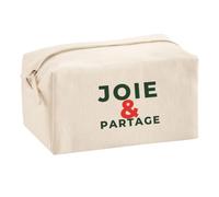Trousse Multifonction Joie Partage - Multi-Purpose Case - Idée Trousse Multifonction Cadeau Anniversaire Fête Original Famille Travail Départ Collègue Retraite Noël. - Vert&Rouge - 1
