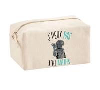 Trousse Multifonction J'peux Pas Maths Einstein | Trousse Scolaire Maquillage Idée Cadeau Collègue Noël Anniversaire | Trousse pour Fournitures Scolaires et de Bureau